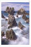 Spectacular and poetic view of rock formation called Gigi Hiu (Shark's Teeth), Lampung by Anonymous