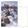 Spectacular and poetic view of rock formation called Gigi Hiu (Shark's Teeth), Lampung by Anonymous