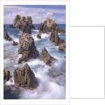 Spectacular and poetic view of rock formation called Gigi Hiu (Shark's Teeth), Lampung by Anonymous