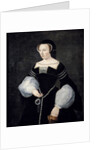 Portrait of Diane de Poitiers in mourning dress by Anonymous