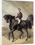 Equestrian portrait of the Prince Eugene Louis Napoleon by Charles Porion