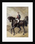 Equestrian portrait of the Prince Eugene Louis Napoleon by Charles Porion