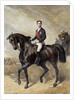 Equestrian portrait of the Prince Eugene Louis Napoleon by Charles Porion