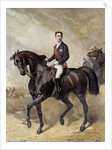 Equestrian portrait of the Prince Eugene Louis Napoleon by Charles Porion