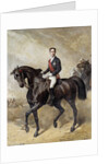 Equestrian portrait of the Prince Eugene Louis Napoleon by Charles Porion