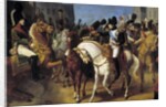 Detail of Napoleon decorating the Grenadier Lazareff at Tilsit by Jean-Baptiste Debret