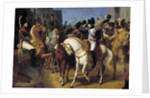 Detail of Napoleon decorating the Grenadier Lazareff at Tilsit by Jean-Baptiste Debret