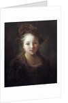 Portrait of a young girl by Alexis Grimou