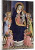 Saint Dominic altarpiece, detail of Virgin and Child enthroned with Angels by Fra Angelico