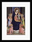 Saint Dominic altarpiece, detail of Virgin and Child enthroned with Angels by Fra Angelico