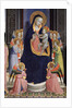 Saint Dominic altarpiece, detail of Virgin and Child enthroned with Angels by Fra Angelico