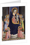 Saint Dominic altarpiece, detail of Virgin and Child enthroned with Angels by Fra Angelico