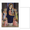 Saint Dominic altarpiece, detail of Virgin and Child enthroned with Angels by Fra Angelico