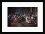 Marriage of Louis of France to Princess Marie Adelaide of Savoy by Antoine Dieu