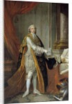 Full-length portrait of Louis Stanislas Xavier de France by Francois Hubert Drouais