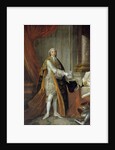 Full-length portrait of Louis Stanislas Xavier de France by Francois Hubert Drouais