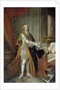 Full-length portrait of Louis Stanislas Xavier de France by Francois Hubert Drouais