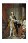 Full-length portrait of Louis Stanislas Xavier de France by Francois Hubert Drouais