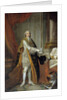 Full-length portrait of Louis Stanislas Xavier de France by Francois Hubert Drouais