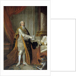 Full-length portrait of Louis Stanislas Xavier de France by Francois Hubert Drouais