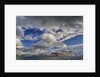 Clouds over fjord in the winter. by Anonymous