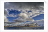 Clouds over fjord in the winter. by Anonymous