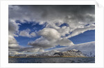 Clouds over fjord in the winter. by Anonymous