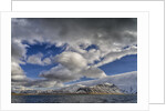Clouds over fjord in the winter. by Anonymous