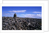 Stacked rock sculpture among rocky coastline. by Anonymous