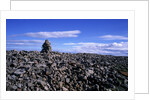 Stacked rock sculpture among rocky coastline. by Anonymous
