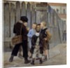 The meeting. Slum children by Maria Konstantinovna Bashkirtseff