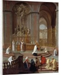 The Mass of Canon de La Porte or the Altar of Notre-Dame de Paris by Jean Jouvenet