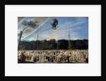 The Ascent of the Montgolfier Balloon at Aranjuez by Antonio Carnicero Mancio