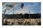 The Ascent of the Montgolfier Balloon at Aranjuez by Antonio Carnicero Mancio