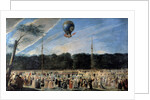 The Ascent of the Montgolfier Balloon at Aranjuez by Antonio Carnicero Mancio