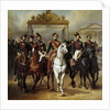 Louis-Philippe and his five sons leaving Versailles Castle by Horace Vernet