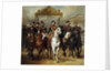 Louis-Philippe and his five sons leaving Versailles Castle by Horace Vernet