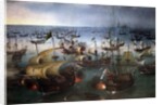 Day seven of the battle with the Armada, 07/08/1588 by Hendrick Cornelisz Vroom