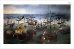 Day seven of the battle with the Armada, 07/08/1588 by Hendrick Cornelisz Vroom