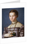 Portrait of a Little Girl with a Book by Agnolo Bronzino