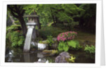 View of lamp in Kenrokuen Garden, Kanazawa, Ishikawa Prefecture, Chubu Region, Honshu, Japan by Anonymous