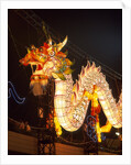Illuminated Chinese Dragon on New Year's Eve, Hong Kong, China by Anonymous