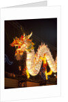 Illuminated Chinese Dragon on New Year's Eve, Hong Kong, China by Anonymous