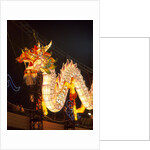 Illuminated Chinese Dragon on New Year's Eve, Hong Kong, China by Anonymous