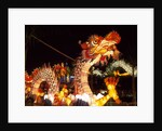 Illuminated Chinese Dragon on New Year's Eve, Hong Kong, China by Anonymous
