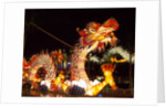 Illuminated Chinese Dragon on New Year's Eve, Hong Kong, China by Anonymous