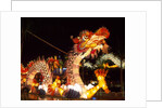 Illuminated Chinese Dragon on New Year's Eve, Hong Kong, China by Anonymous