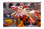 Chinese Dragon dancing on New Year's Eve, Macau, China by Anonymous