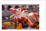 Chinese Dragon dancing on New Year's Eve, Macau, China by Anonymous