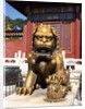 Guardian Lion at Forbidden City on Tiananmen Square, Imperial Palace, Beijing, Dongcheng District, China by Anonymous